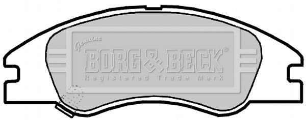 BORG & BECK Комплект тормозных колодок, дисковый тормоз BBP2140